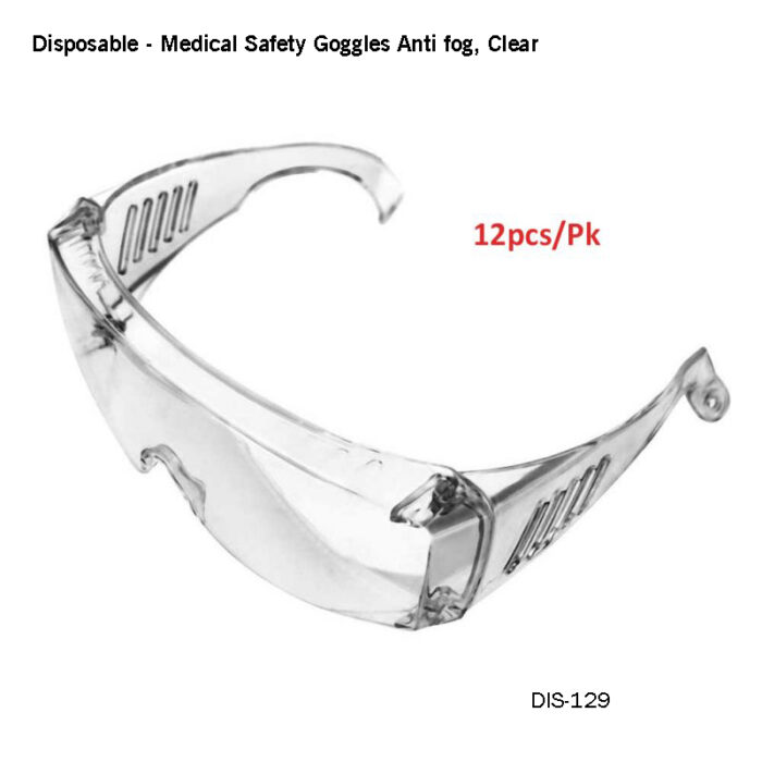 Medical Safety Goggles Anti fog, Clear